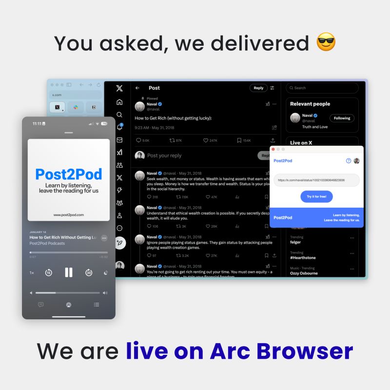 Post2Pod Community Engagement